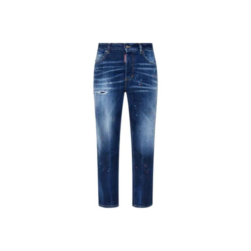 DSQUARED 2 Logo patch Distressed Jeans-0