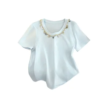 Cypress House T Shirts Women's Light Blue
