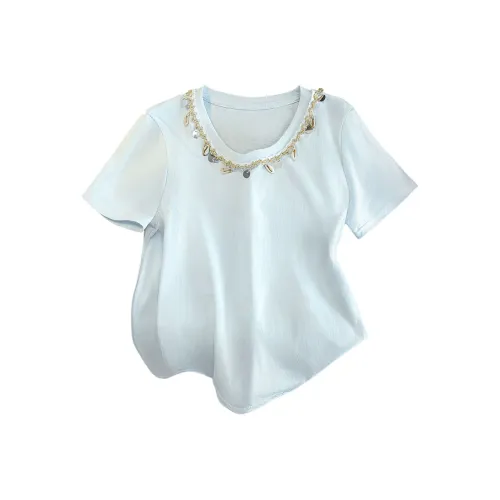 Cypress House T Shirts Women's Light Blue