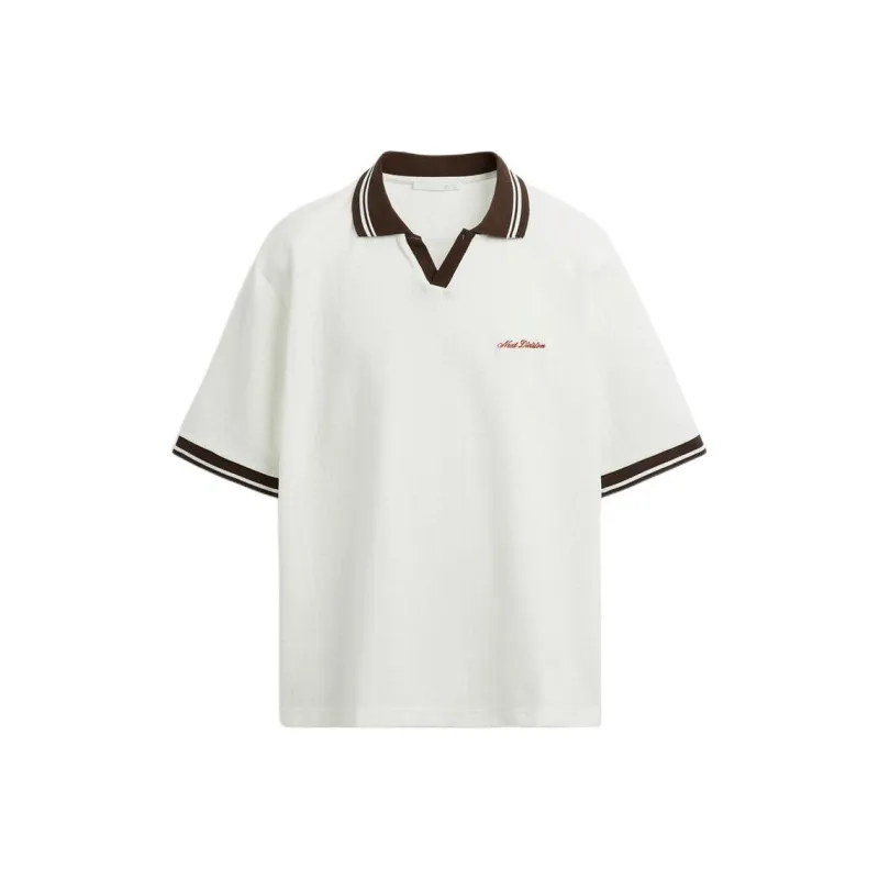 ZARA Polo Shirts Men White-0