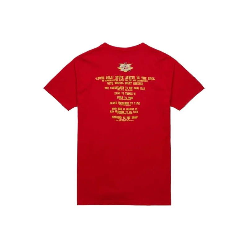 Mitchell & Ness WrestleMania 15 First Philly T Shirt Men's Red-1