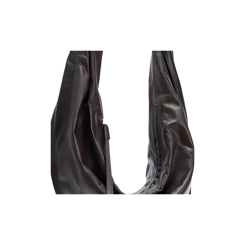 Lemaire Sheepskin Scarf Shoulder Bag Trumpets Women's Dark Chocolate-4
