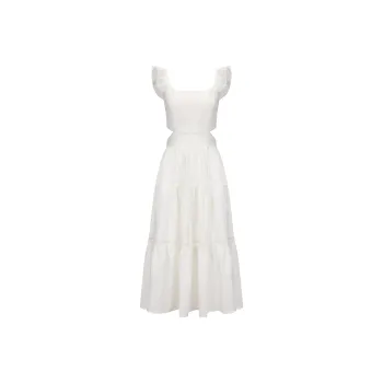 CHIWAWAMEME Slip Dresses Women's Cream White