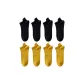 8 Pack (Black 4+Ginger Yellow 4)