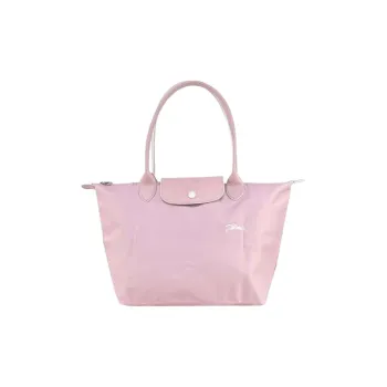 LONGCHAMP Le Pliage Polyamide Canvas Fabric Canvas Bag Dumpling Bag One Shoulder Handbag Medium Size Women's Pink