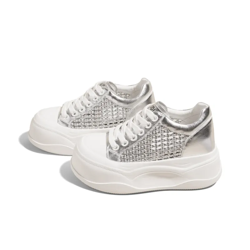 KODI Height Increasing Abrasion Resistant Low Top Skateboard Shoes Women's-7