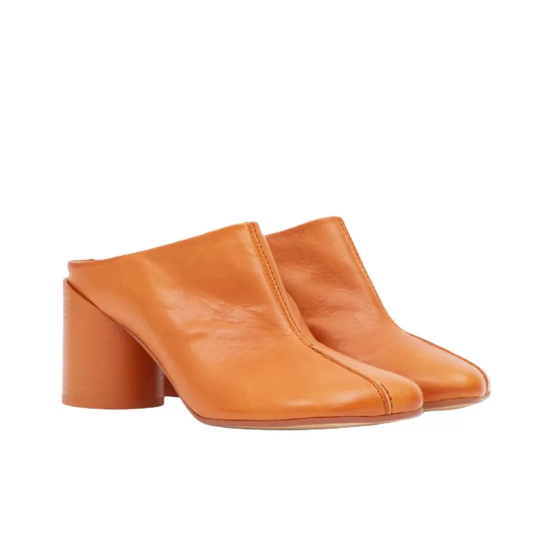 MM6 Maison Margiela Closed Toe Slippers Women's Orange-2