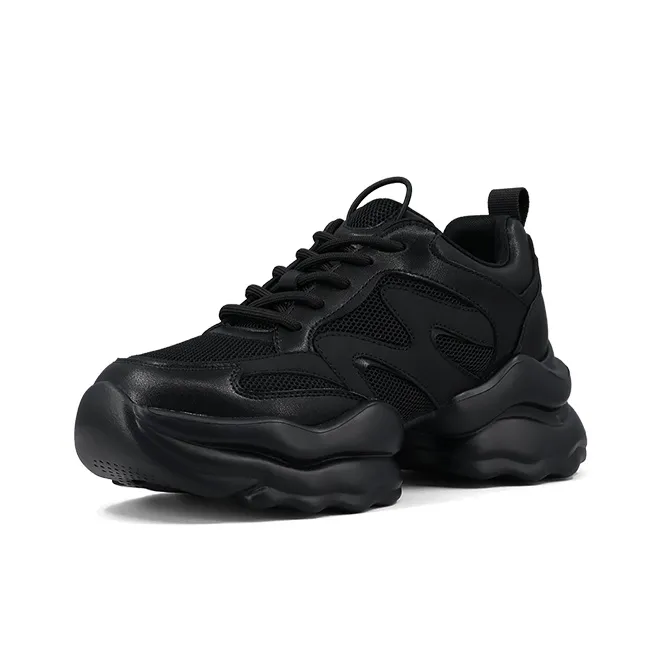 ZSBELLA Anti Slip And Wear Resistant Height Increasing Low Top Chunky Sneakers Women's-1