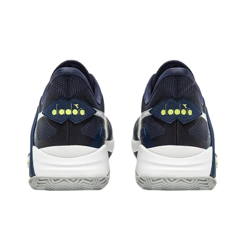 Diadora Anti Slip Wear Resistant Low Top Tennis Shoes Men's Dark Blue-3