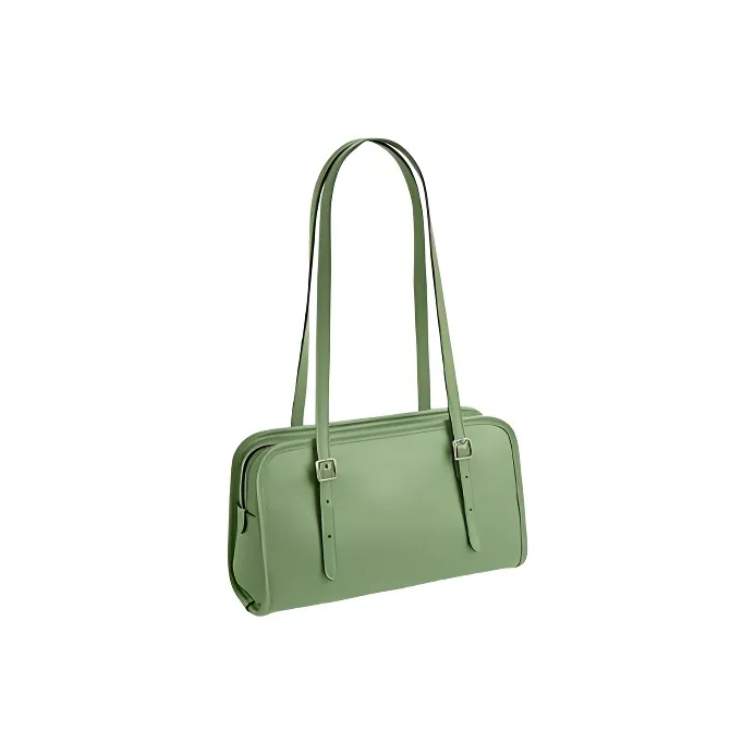 COACH Swing Zip Glove Tanning Shoulder Bag, Handbag, Shoulder Bag Medium Size Women's Light Pistachio Green-1