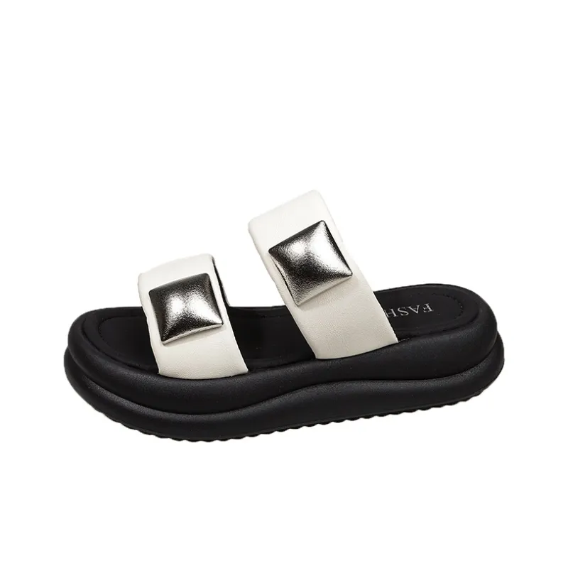 Puppytown Rubber Sole Metal Slip Resistant Abrasion Resistant Slide Slippers Women's-9