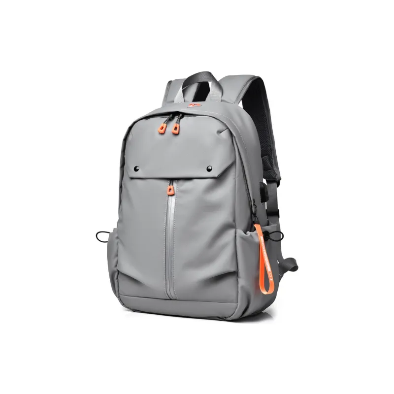 LETOO Nylon Backpack Regular Men's Black/Gray-3