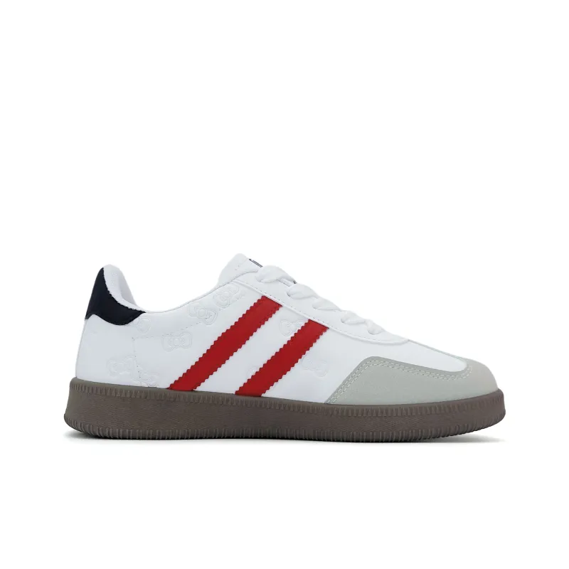 ALI THE FOX Skateboard Shoes Women's Low Top White Red-3