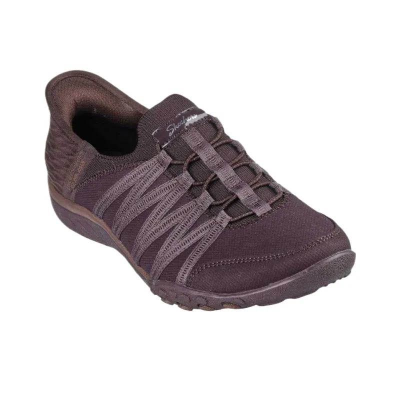 Skechers Breathe Easy Shock Absorbers Low Top Casual Shoes Women's Brown-2