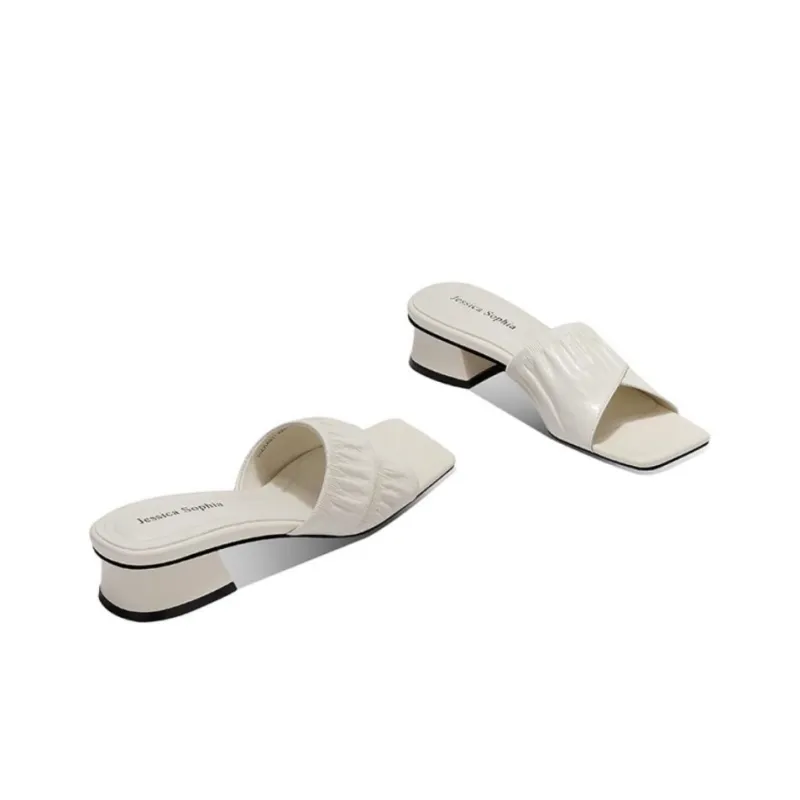 JESSICA SOPHIA Rubber Sole Slip Resistant Abrasion Resistant Slide Slippers Women's-6