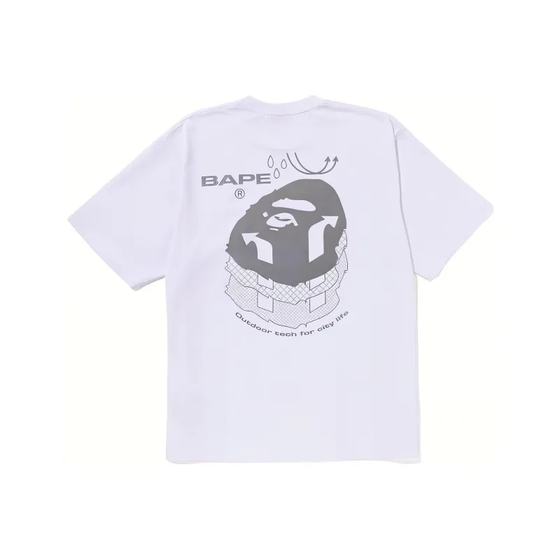 A BATHING APE Reflective Print Tee-1