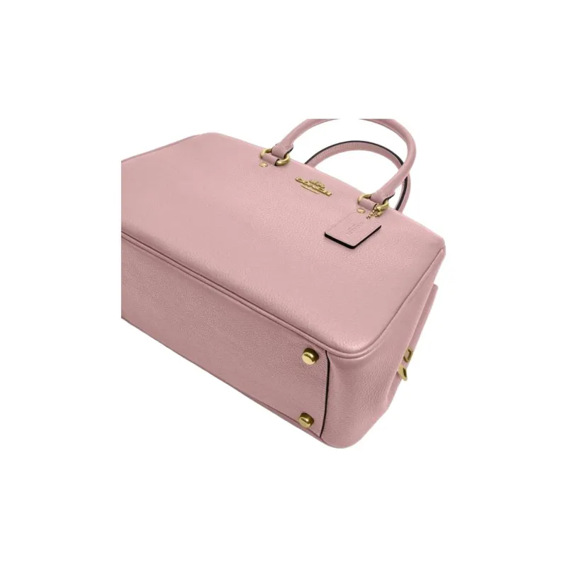 COACH Pebble Leather Shoulder Bag, Crossbody Bag, Handbag Tubas Women's Pink-3