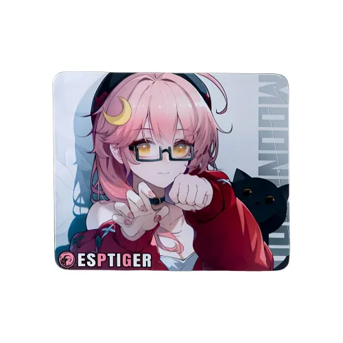 Shui Yue Yu High Density Fine Grained Woven Fabric Diagonal Intertwined Plain Weave Tiger Amulet Neon V2 Mouse Pads