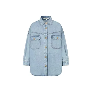 MOUSSY Shirts Women's Light Blue