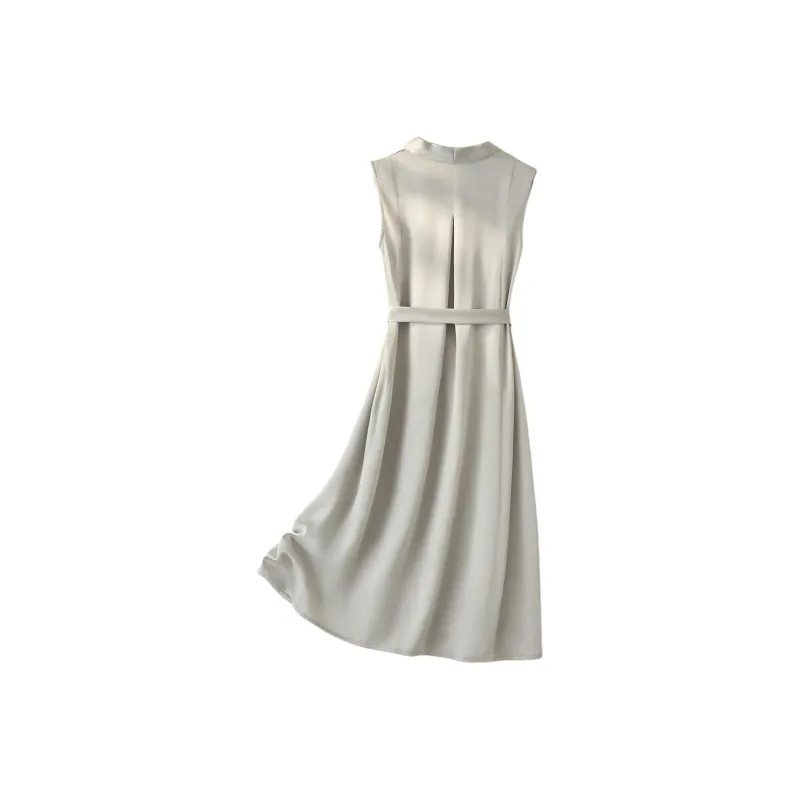 IHIMI Sleeveless Dress Women's Turquoise Vintage Green-1
