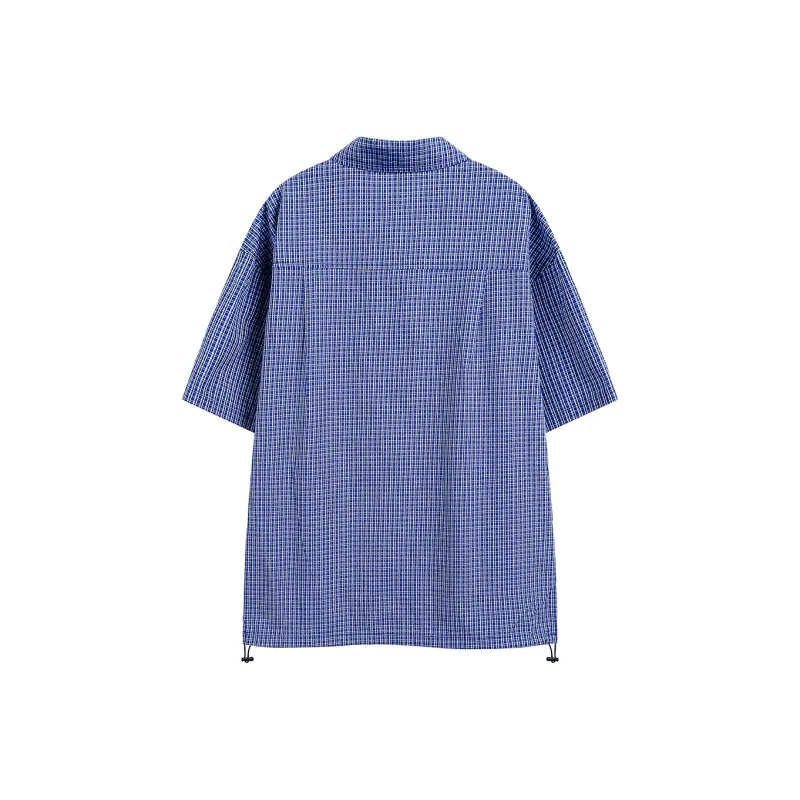 NOAHGIGI Shirts Unisex Blue Plaid Color-1