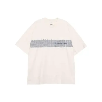Nanamica T Shirts Unisex Ivory White Vintage Yellow
