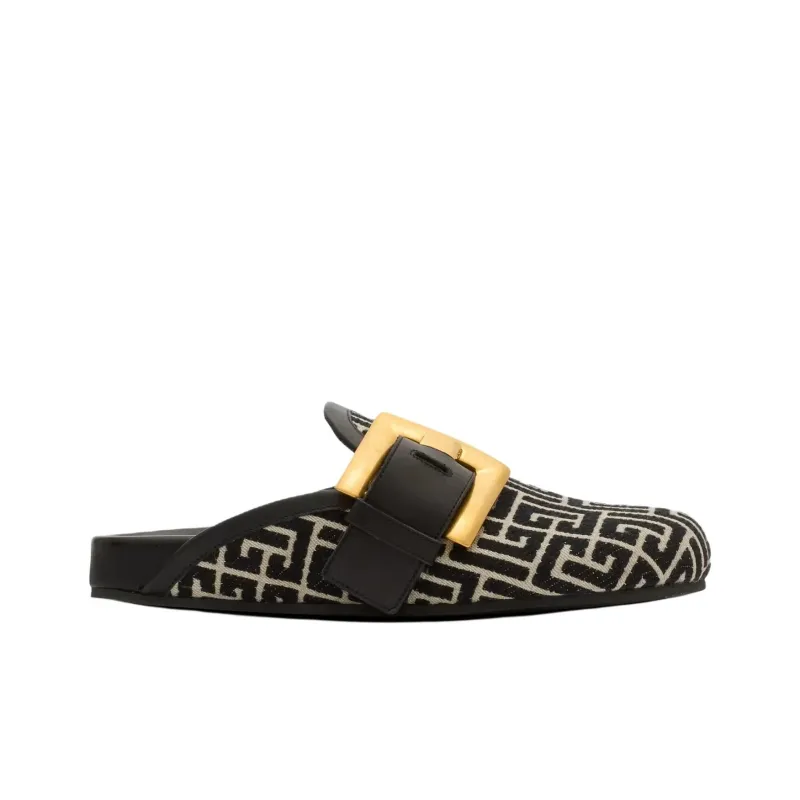 BALMAIN Closed Toe Slippers Men's Black-1