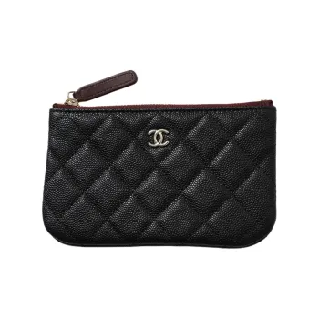 CHANEL Classic Mini Zipped Pouch Black A82365