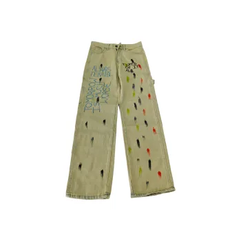 MGXEK Jeans Unisex Yellow Mud