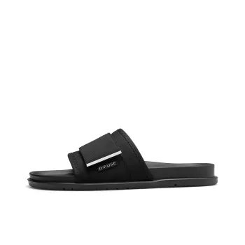 D FUSE SCANDINAVIA Rubber Sole Slip Resistant Slide Slippers Men's Black