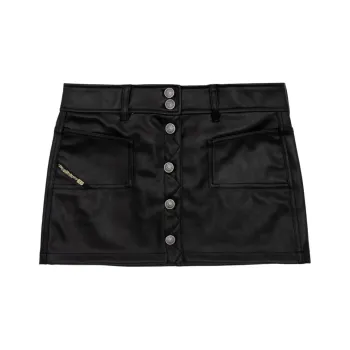 DIESEL Leather Short Skirts Women's