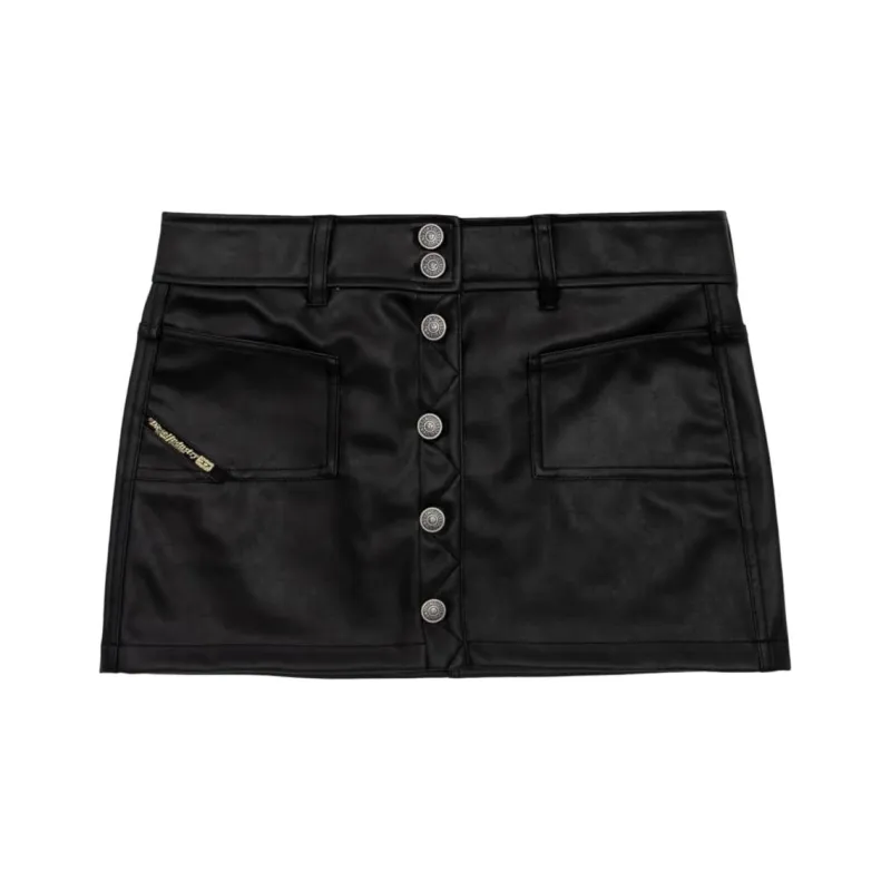 DIESEL Leather Short Skirts Women's-0