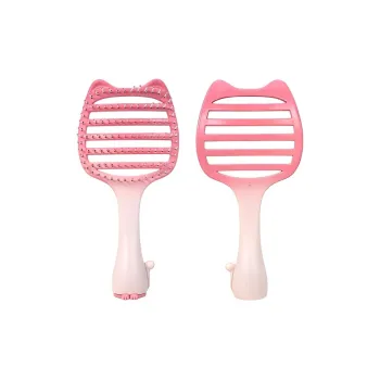 Gentle Welcome Kitten Massage Comb & Hair Styler For High Skull Top, Portable Travel Dormitory Rib Comb Fluffing Up