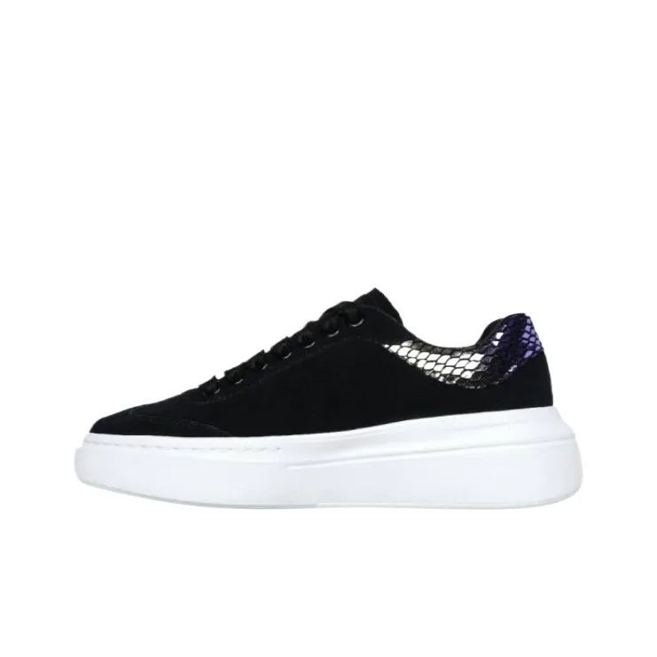 Skechers Cordova Classic Low Top Skateboard Shoes Women's Black-2