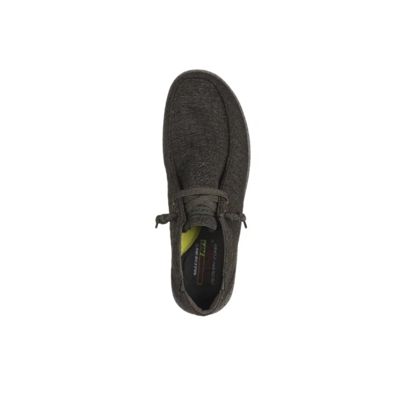 Skechers Melson Shock Absorbers Low Top Casual Shoes Men's Brown-4