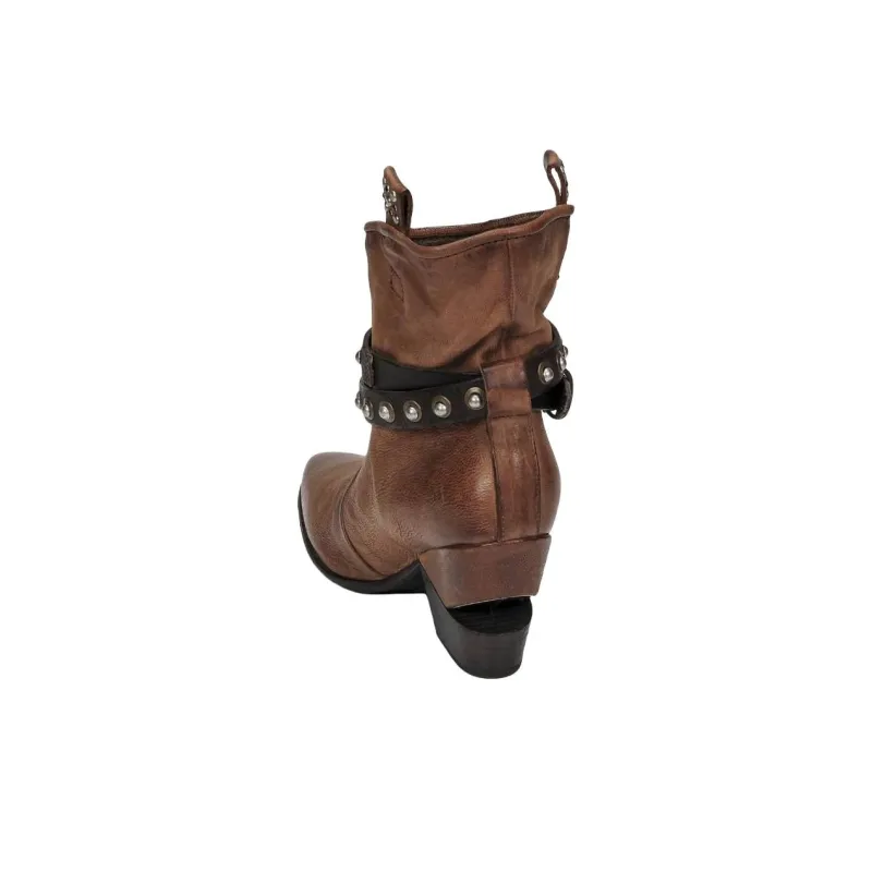 AirStep TINGET Ankle Boots 8cm Women's Brown-5