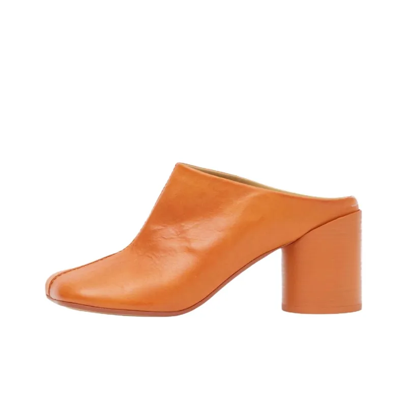 MM6 Maison Margiela Closed Toe Slippers Women's Orange-0
