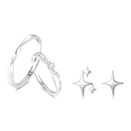 TRUE ME Alloy Stud Earrings Unisex