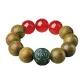 [Chinese Zodiac Monkey]Green Sandalwood Beaded Bracelet
