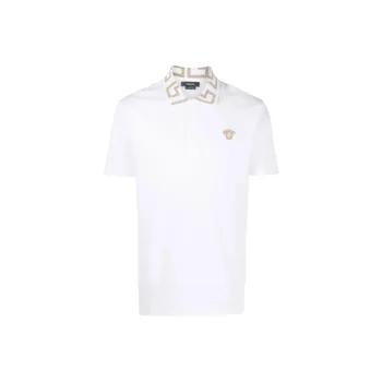 VERSACE Polo Shirts Men White