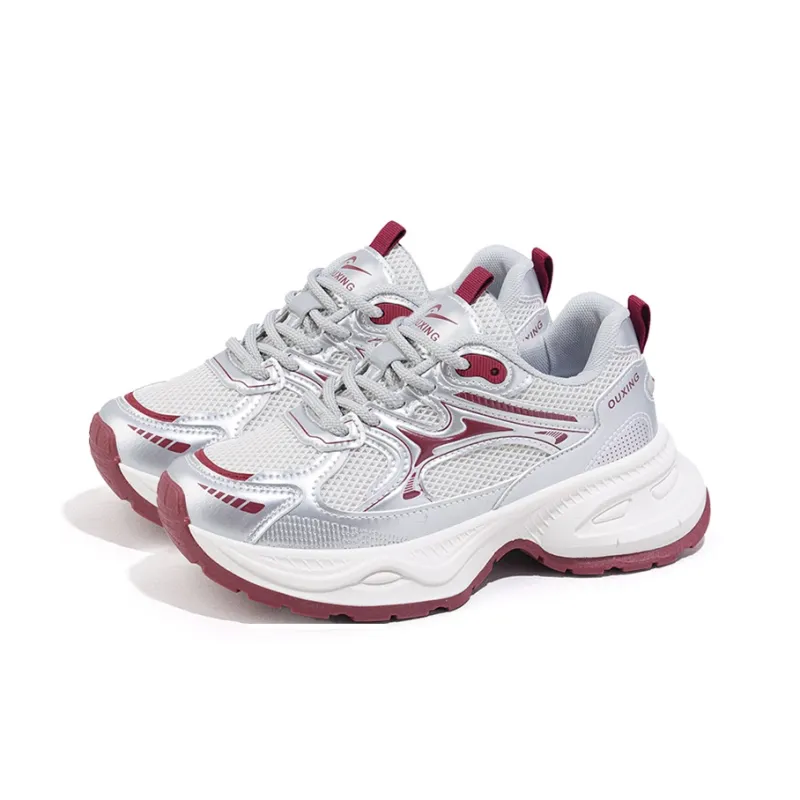 Gai Renpu Anti Slip And Wear Resistant Height Increasing Low Top Chunky Sneakers Women's-2