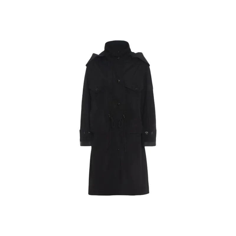 Burberry Coats Women's Black-0