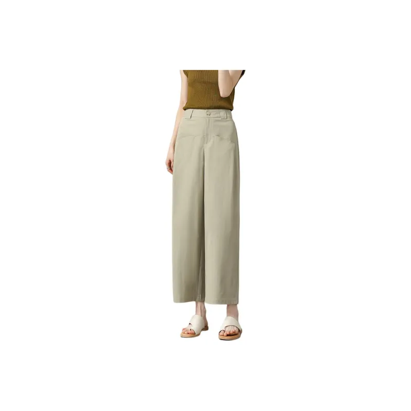 Weixi Casual Pants Women's Khaki Green-0