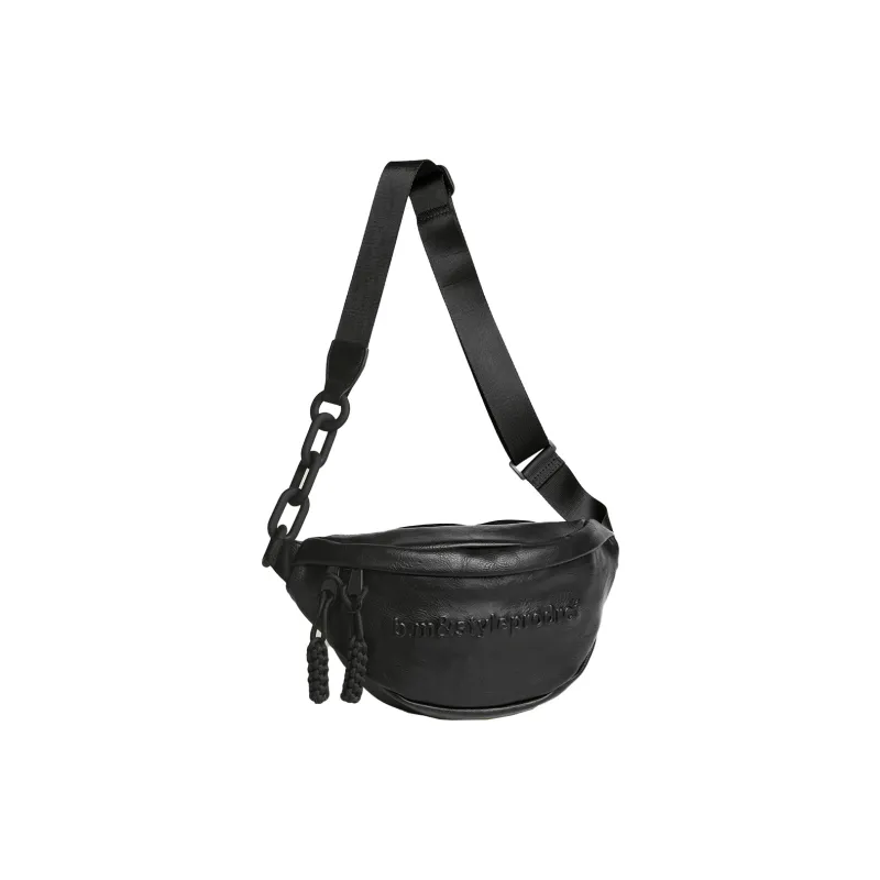 COLINS KEIRS PU Versatile Casual Sports Cycling Shoulder Bag, Crossbody Bag Fanny Pack Regular Unisex Black-2