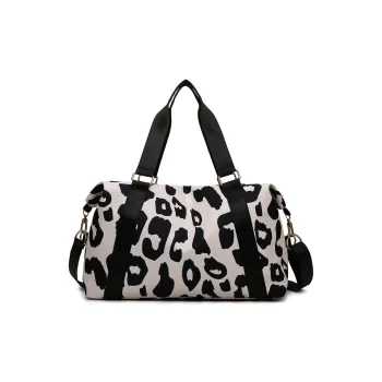 LETOO Oxford Crossbody Bag Travel Bag Storage Bag Unisex Black/Pink