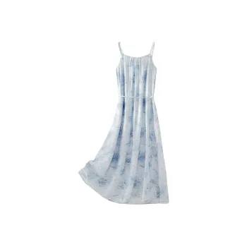 IHIMI SS24 Slip Dress Women's Ice Heart Blue