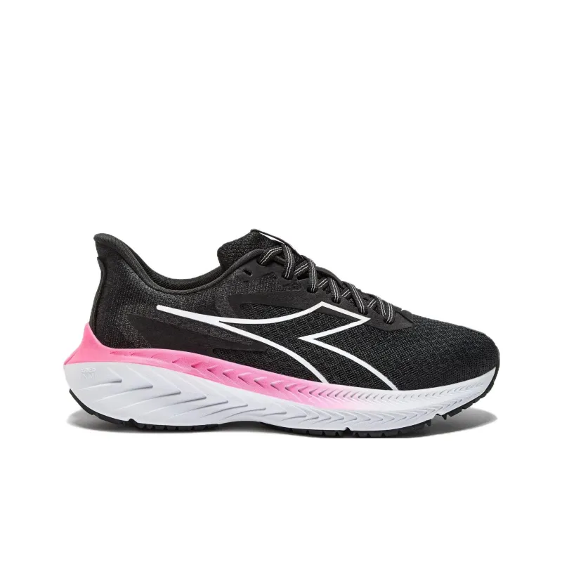 Diadora Anti Slip Wear Resistant Low Top Casual Training Running Shoes Women's Black-1