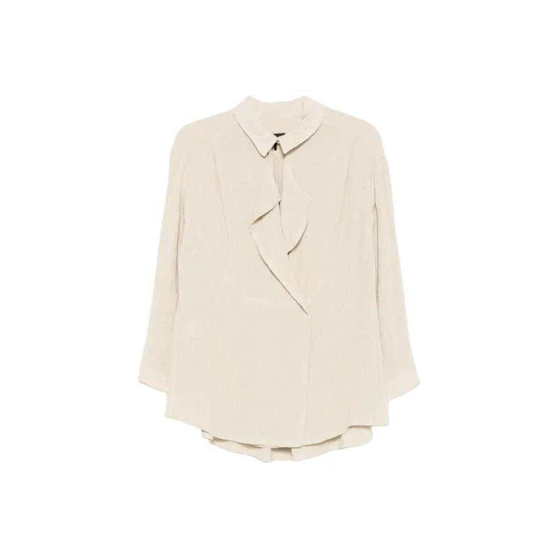 GIORGIO ARMANI Ruffle detail Blouse-0