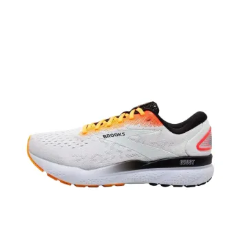 Brooks Ghost 16 Slip Resistant And Breathable Low Top Casual Running Shoes Men's White