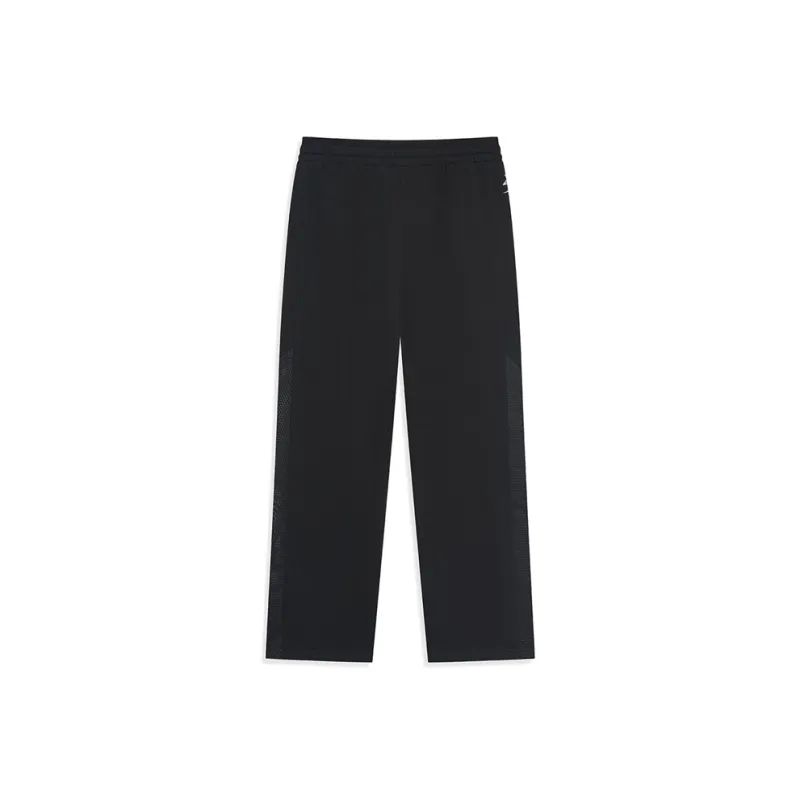 XTEP Knitted Sweatpants Unisex Jet Black-1